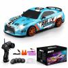 Desdoni RC Drift Car Remote Control Car 2.4GHz 1:24 Scale 4WD 15KM/H High Speed Model Vehicle LED Lights Drifting Tire Racing Sport Toy for Adult Boys Girls Kids Gift 2Pcs Rechargeable Batterie view 1