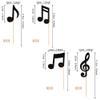 24 PCS Music Notes Cupcake Toppers Black Glitter Musical Symbol Cupcake Picks for Rock Music Concert Theme Baby Shower Wedding Birthday Party Cake Decorations Supplies view 2