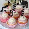 24 PCS Music Notes Cupcake Toppers Black Glitter Musical Symbol Cupcake Picks for Rock Music Concert Theme Baby Shower Wedding Birthday Party Cake Decorations Supplies view 4