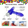 SIOYTOER Building Blocks Tool Kit - Brick Separator, Mini Blocks Tool Set, Multi-Functional Hammer, Pliers, Tweezers, Finger Protectors with Tin Box (Blue) view 3