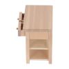 Sazao Dollhouse Furniture Dollhouse Bathroom Cabinet Traditional Birch Wood Simple for Dollhouse 112 Wood view 2