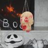 DECHOUS Halloween Severed Head Prop: Latex Realistic Scary Hanging Zombie Severed Head Decoration for Halloween Haunted House Party Bar Decor view 4