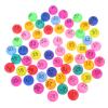 60Pcs Numbered Balls 1-60 Table Tennis Balls 40mm Raffle Ball Printed Pong Ball with Numbers for DIY Project Bingo Game Party Entertainment - Assorted Color view 1