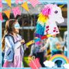 Unicorn Rainbow Piata for Girls Birthday Party Supplies Small Piata Set Includes Mask Bat and Confetti Bag for Kids Unicorn Theme Birthday Game Party Decorations, 16 x 10.6 x 3 Inches view 4