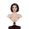 1/6 Scale Female Head Sculpt,Asian Girl Short Hair Smile Expression Head Carved for 12inch PH TBL JO Action Figure Body (D) view 1