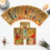 KIINO 78 Gold foil Tarot Cards with Guide Book Tarot Deck for Beginners and Professional Player with Box Tarot PVC Durable Waterproof Wrinkle Resistant view 4