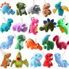 20 Pack Dinosaur Plush Stuffed Set, Mini Animal Cute Dinosaur Figures, Soft Keychain Toy for Kids Toddler Goodie Bag Filler, Doll Machine, Treasure Carnival Prizes Birthday Party Favors Gifts view 1