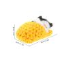 Ciieeo Sleeping Cat in Slipper Doll Toy with Meows Sounds Mini Kitten in Shoe Decor for Boy Girl for Christmas Parties and Interactive Play Yellow view 2