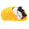 Ciieeo Sleeping Cat in Slipper Doll Toy with Meows Sounds Mini Kitten in Shoe Decor for Boy Girl for Christmas Parties and Interactive Play Yellow view 3