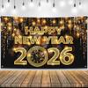 KatchOn, XtraLarge Happy New Year Banner - 72x44 Inch | New Year Backdrop 2026 | New Years Decorations 2026 | NYE Eve Banner For NYE Decorations 2026 | New Years Eve Party Supplies 2026 view 1