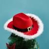 YADIRF Led Flashing Christmas Red Santa Clause Western Holiday Light Up Hat For Halloween Costume Party Birthday Christmas view 3