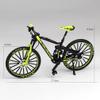 1:10 Finger Alloy Bicycle Model Toy,Mini Highway Mountain Foldable Bike Ornaments for Boys Girls Collections,Functional Imitation,restore Details and Textures,smooth Surface-downhill MTB-orange view 4