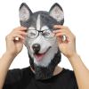 PartyHop Husky Dog Mask Animal Latex Full Head Mask Fancy Dress for Halloween Carnival Costume Party view 2