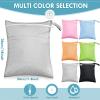 Kenning 6 Pack Wet Dry Bags Colors Waterproof Reusable Washable Travel Bags for Swimsuits Baby Cloth Diapers Wet Clothes with 2 Zippered Pockets Gym Beach Pool Daycare Accessories view 2