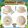 Hillban 48 Pcs Safari Hats for Kids Plastic Safari Party Hats Jungle Explorer Boys Girls Halloween christmas Costume Jungle theme Party Supplies view 2