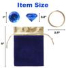 CORODER Blue Hedgehog Bag Include Acrylic Diamond Gems Gold Power Rings Birthday Party Favor Supplies Decoration For Kids Party. view 4