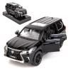 BDTCTK 1/32 Compatible for Lexus LX570 Off-Road in Luxury SUV Model Car, Zinc Alloy Pull Back Toy car with Sound and Light for Kids Boy Girl Gift(Black) view 1