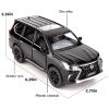 BDTCTK 1/32 Compatible for Lexus LX570 Off-Road in Luxury SUV Model Car, Zinc Alloy Pull Back Toy car with Sound and Light for Kids Boy Girl Gift(Black) view 4
