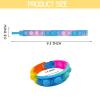 120 Pcs Pop Bracelet Bubble Fidget Toys for Party Favors, Hand Finger Silicone Wristband Bulk for Student Classroom Prizes, Goodie Bag Fillers Stuffers Birthday Christmas Valentine Gifts for Kid view 2