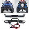 RCHUBAM Aluminum Front Rear Bumper with LED Lights for 1/24 Axial SCX24 AXI00006 Bronco RC Crawler Car view 1