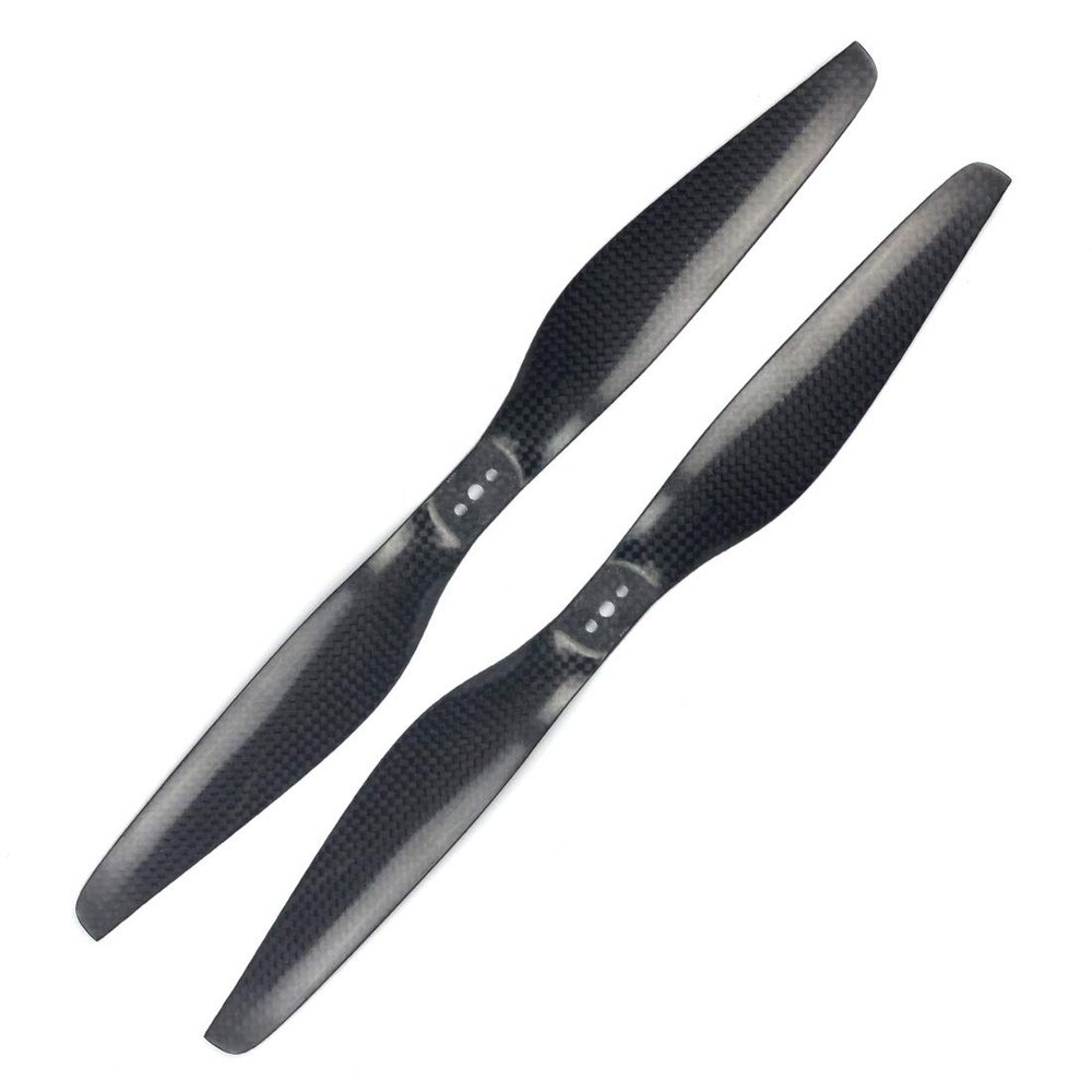 FEICHAO 1255 Propeller CW CCW 3 Holes 3K Carbon Fiber Prop 12x5.5 for Quadcopter Hexacopter Octocopter Multicopter (1 Pair)