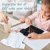 8 Pcs 18 Inch Boy Doll T Shirt Clothes Sublimation 18 Doll Outfits Accessories Classical Tee Shirts Fit 18 Inches Doll White and Black for Doll Decoration DIY Pretend Play view 3