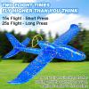 Fuwidvia Electric Foam Airplane Toy, 2 Pack LED 15/25s Plane Toy for Boys, Outdoor Flying Toy Birthday Gifts for Boys Girls 3-12 Years Old Kids Christmas Easter view 3