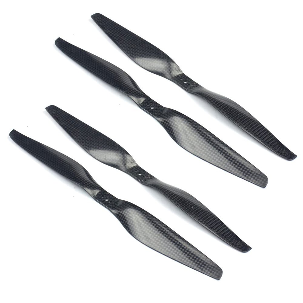 FEICHAO 1255 Propeller CW CCW 3 Holes 3K Carbon Fiber Prop 12x5.5 for Quadcopter Hexacopter Octocopter Multicopter (2 Pairs)