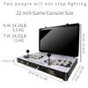 WYGAMING Portable 20000 in 1 Metal Box 3D Arcade Game Console, 22 inch Screen Retro Electronic Game Console, with Search/Hide/Save/Load/Pause Functions view 3