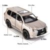 BDTCTK 1/32 Compatible for Lexus LX570 Off-Road in Luxury SUV Model Car, Zinc Alloy Pull Back Toy car with Sound and Light for Kids Boy Girl Gift(Silver) view 4