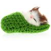 Ciieeo in Slippers Cats Doll Toy Mini Kitten in Shoe with Meows Sounds Sleeping Kitten Toy Decors for Home Table Car Decor Kids (Green) view 1