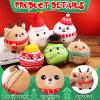 6 Pcs Christmas Plush Toy 3.15 Inches Stuffed Animal Santa Snowman Elk Gingerbread Plush Xmas Tree Ornaments Stuffed Keychain for Christmas Stocking Stuffers Winter Holiday Xmas Party Favors view 2