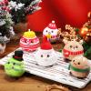 6 Pcs Christmas Plush Toy 3.15 Inches Stuffed Animal Santa Snowman Elk Gingerbread Plush Xmas Tree Ornaments Stuffed Keychain for Christmas Stocking Stuffers Winter Holiday Xmas Party Favors view 3