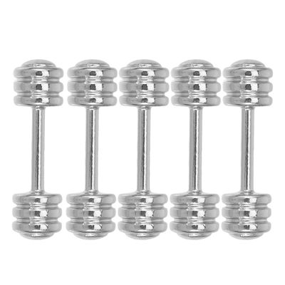 5PCS Miniature Dumbbells,1:12 Miniature Gym Equipment Dollhouse Tiny Dumbbell Toys for Doll House Decoration - 1.1Inch