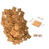 Cayway 300 PCS Mini Red Roof Tiles Set, Red Miniature Tiles with Scraper, Roof Tiles Fake Tiles Model Landscape Accessories Dollhouse Fake Tiles for DIY Dollhouse Bricks Diorama Fairy view 2