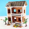 Cayway 300 PCS Mini Red Roof Tiles Set, Red Miniature Tiles with Scraper, Roof Tiles Fake Tiles Model Landscape Accessories Dollhouse Fake Tiles for DIY Dollhouse Bricks Diorama Fairy view 4