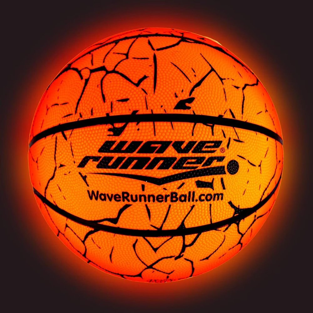 Wave Runner Light Up Basketball - Glow in The Dark Basketball - Teen Boys Gift Ideas for Boys 8-15+ Year Old - Accessories | Cool Outdoor Toys Ages 8 9 10 11 12 13 14 15 - Sports Stuff for Kids