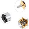 12V 30RPM Micro DC Gear Speed Reduction Motor with Full Metal Gearbox Motor GA12-N20 3mm Shaft for Robot Models, RC Cars, DIY Toys, Pack of 1, Silver view 4