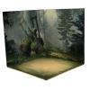AMLESO 1/12 PVC Display Backdrop Background Collection Show Vehicle Model Showcase for 1:12 Scale Action Figure Doll Toy, Forest view 1