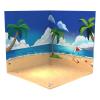 AMLESO 1/12 PVC Display Backdrop Background Collection Show Vehicle Model Showcase for 1:12 Scale Action Figure Doll Toy, Beach view 2