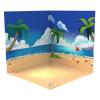 AMLESO 1/12 PVC Display Backdrop Background Collection Show Vehicle Model Showcase for 1:12 Scale Action Figure Doll Toy, Beach view 4