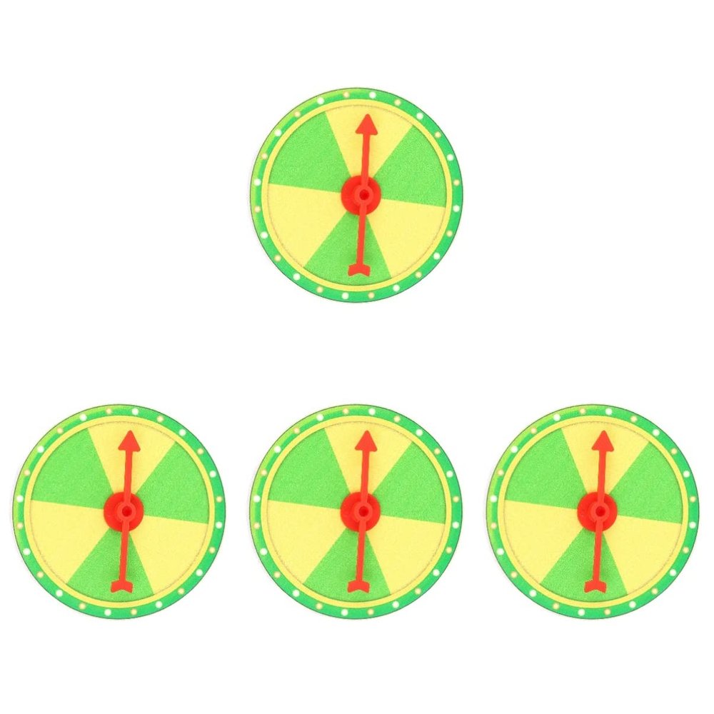 ibasenice 4 Sets Game Wall Prize Wheel Sturdy Plastic Raffle Wheel for Boys and Girls Decorative Wall Turntable