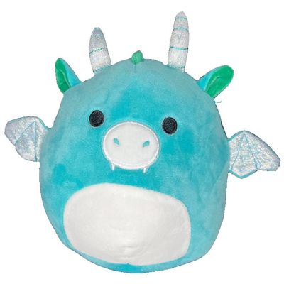 Squishmallow Official Kellytoy Fairytale Fantasy Squad Choose Dragons Unicorns Griffins & More (Avrill Fanged Dragon, 7.5 Inch)