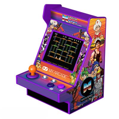 MY ARCADE Data East Hits Nano Player - 4.5" Fully Playable Portable Mini Arcade Machine with 208 Retro Games, 2.4" Screen Color Display