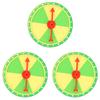 ibasenice 3sets Small Prize Wheel for Parties and Classrooms Hanging Turntable Game Prop for Festivals Teaching Activities and Carnivals Wheel of Fun view 1