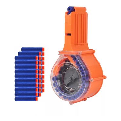 25 Round Drum Magazine for Nerf N-Strike Elite Series with 30 Refill Darts