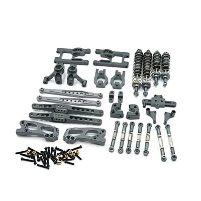 BAIJAC 12428 Parts 12423 Upgrade Accessories Feiyue Fy03 Kit for Feiyue FY03 WLtoy 12428 12423 1/12 RC Buggy Car Parts 13 Piece ( Color : Titanium )