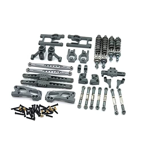 BAIJAC 12428 Parts 12423 Upgrade Accessories Feiyue Fy03 Kit for Feiyue FY03 WLtoy 12428 12423 1/12 RC Buggy Car Parts 13 Piece ( Color : Titanium )