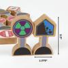 15 Pieces - Wooden Traffic Signs For Kids - Zany Street Signs for Play Mats, Toy Trains and Cars - Wooden Street Signs Road Signs - Educational Preschool Train Track Accessories - Zany Trains Series 2 view 2