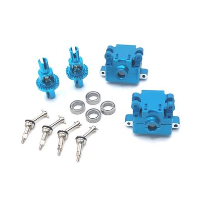 284131 K969 K979 K989 K999 P929 P939 RC Car Metal Modification Parts Upgrade Gearbox, Differential Dog Bone and Other Kit ( Color : Blue )
